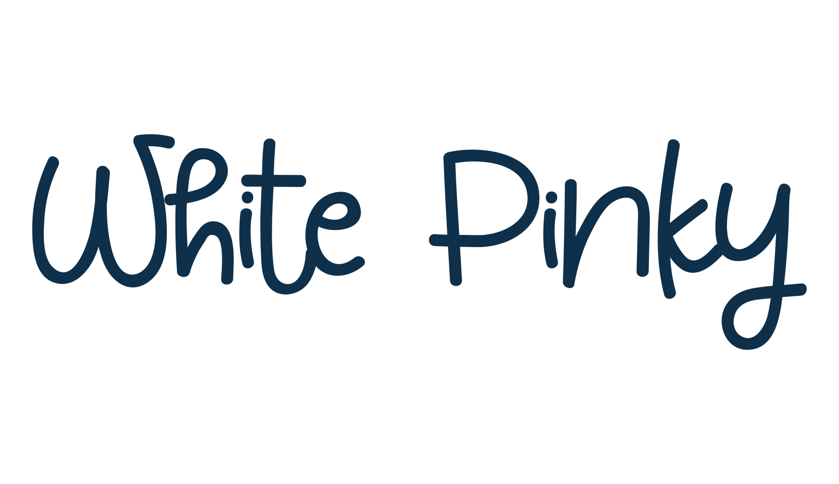 White Pinky, script handwritten fancy decorative calligraphy font preview