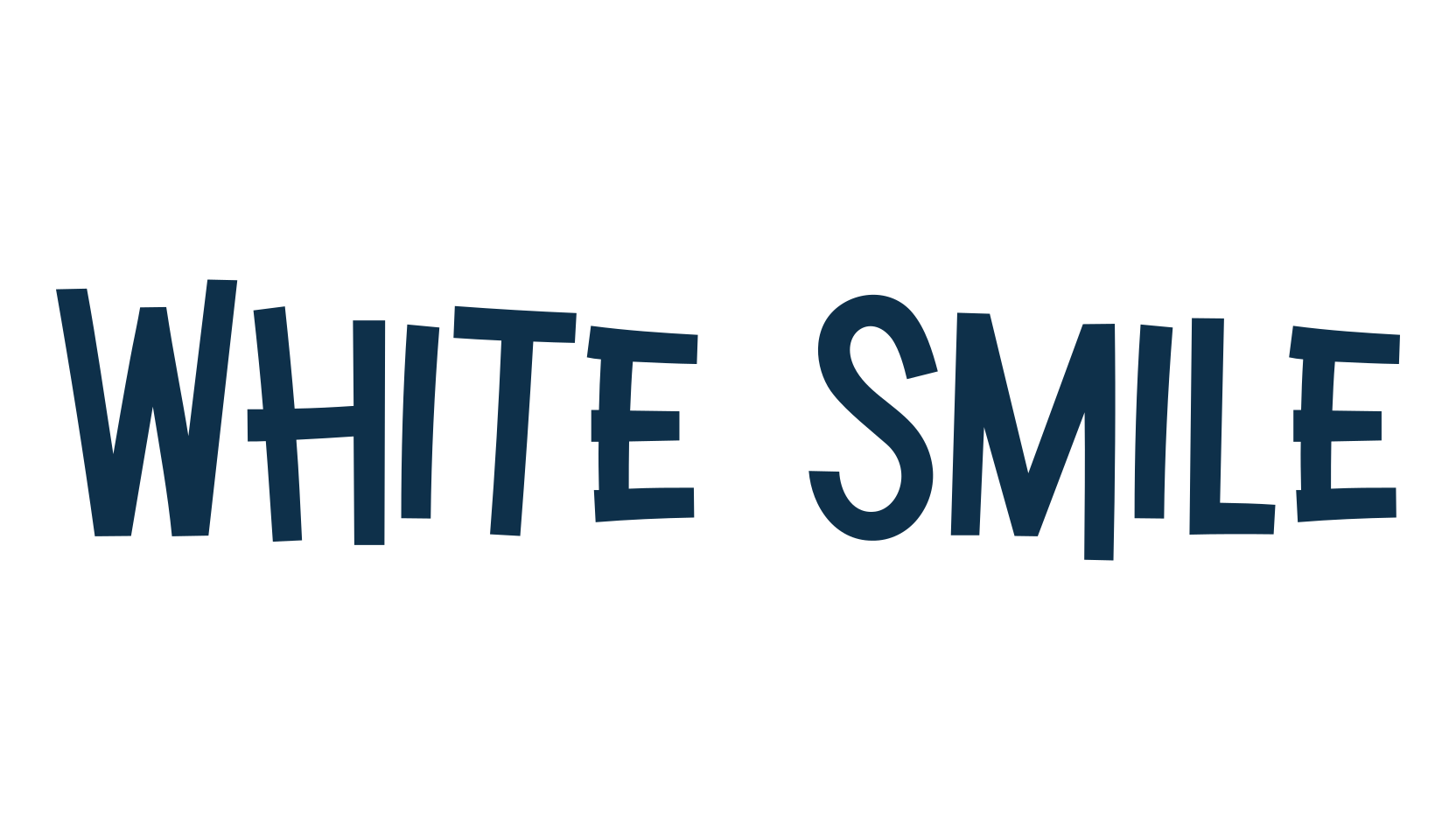 White Smile, fancy cartoon decorative font preview
