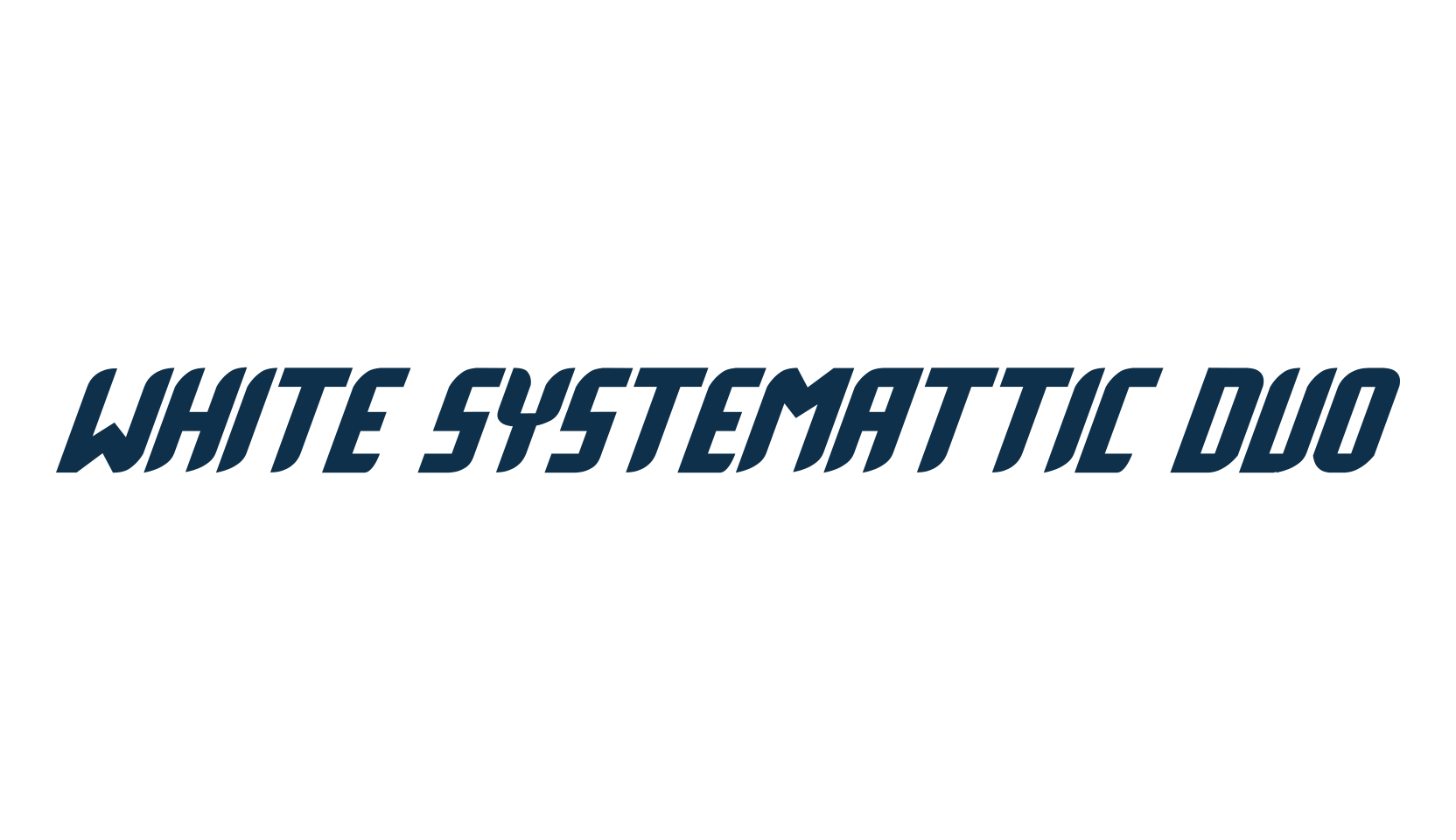 White Systemattic Duo, fancy various basic font preview