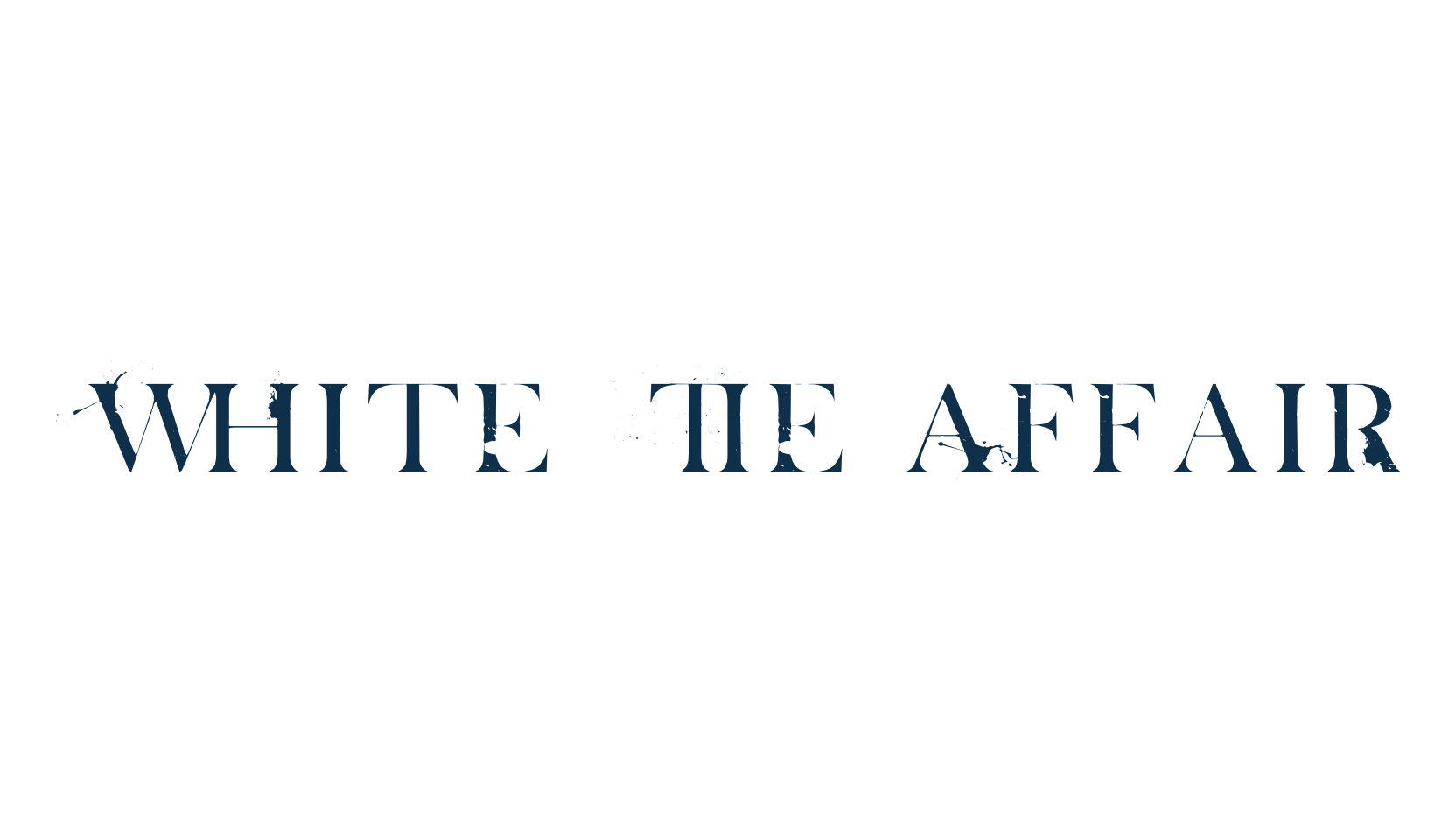 White Tie Affair, eroded font preview