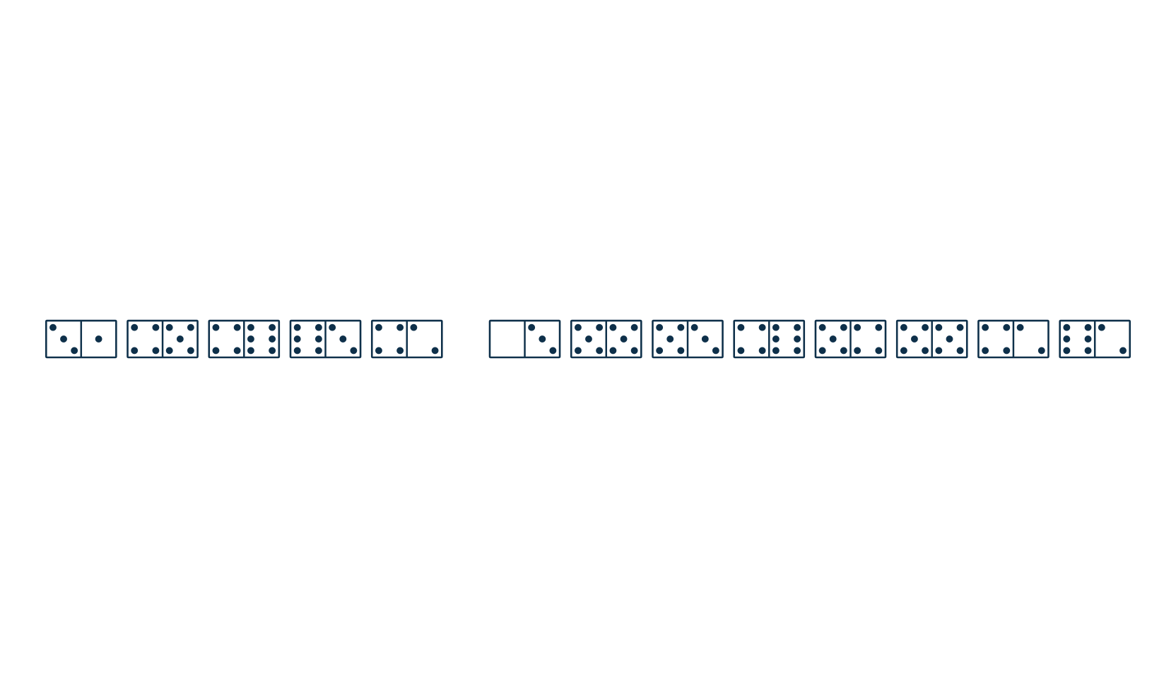White Dominoes, fancy decorative font preview