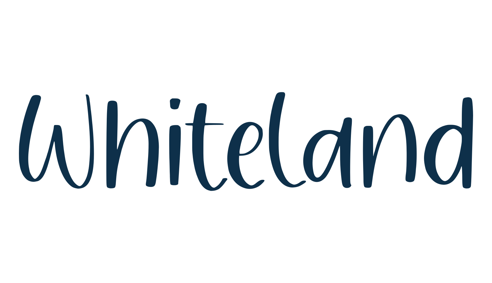 Whiteland, fancy various decorative script calligraphy font preview
