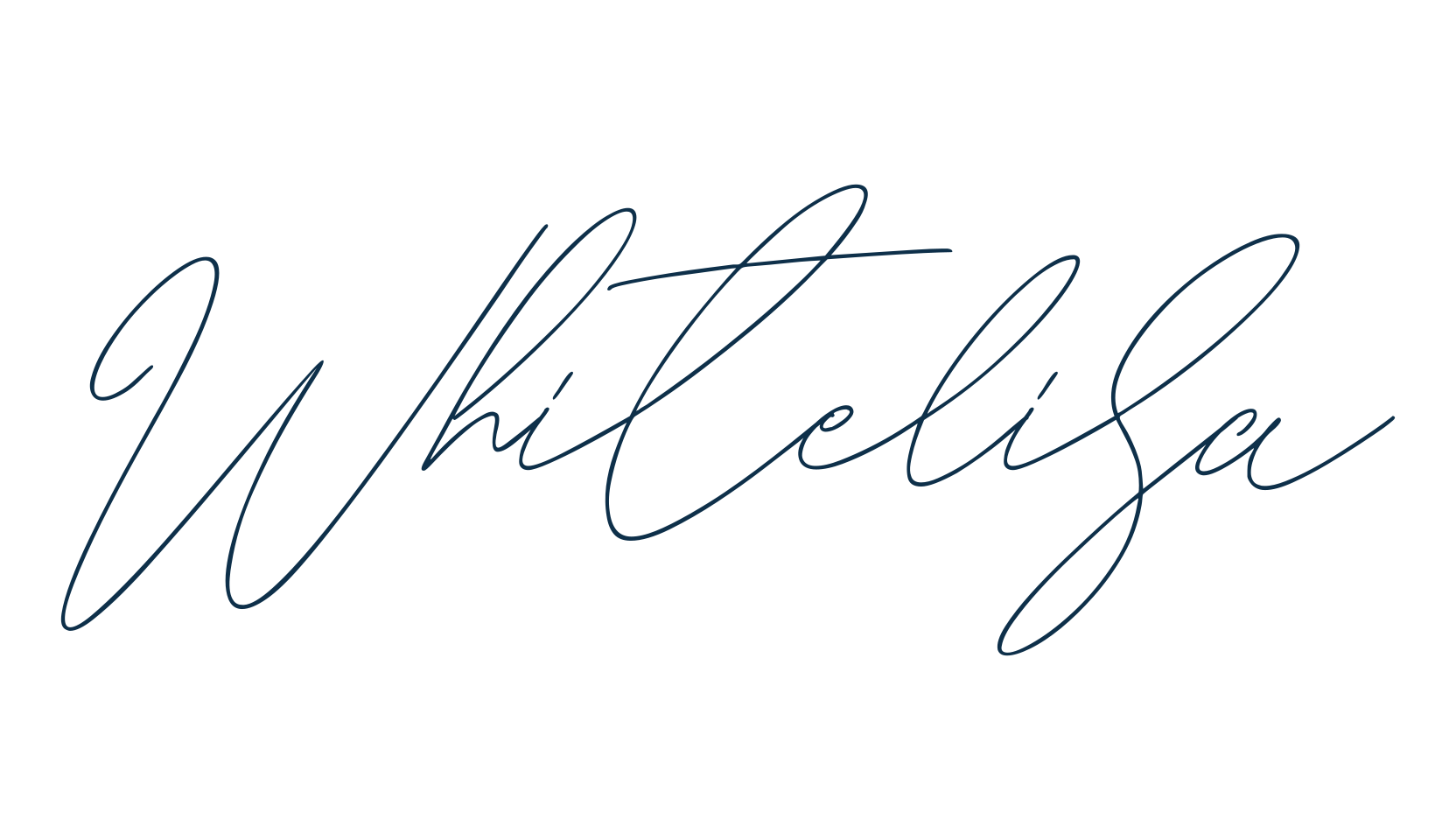 Whitelisa, script handwritten fancy decorative calligraphy font preview