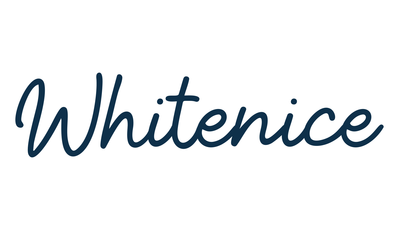 Whitenice, handwriting font preview