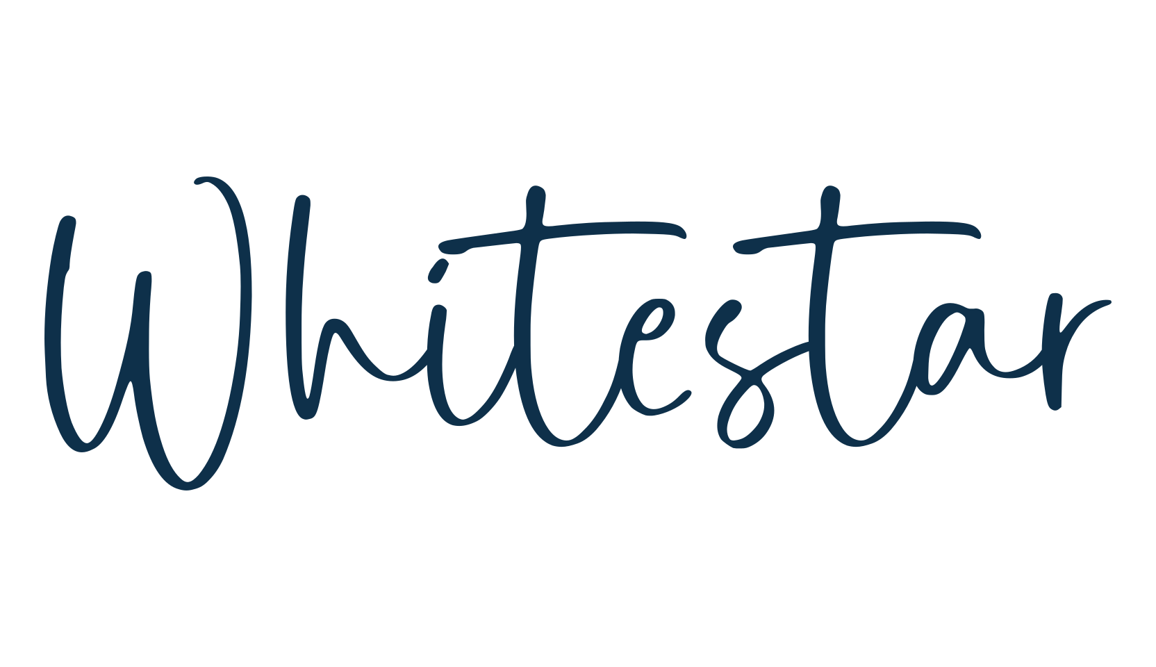 Whitestar, handwriting font preview