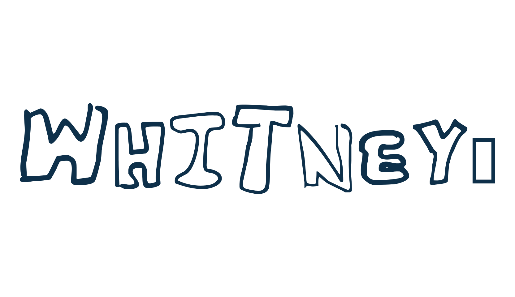 Whitney2, cartoon font preview