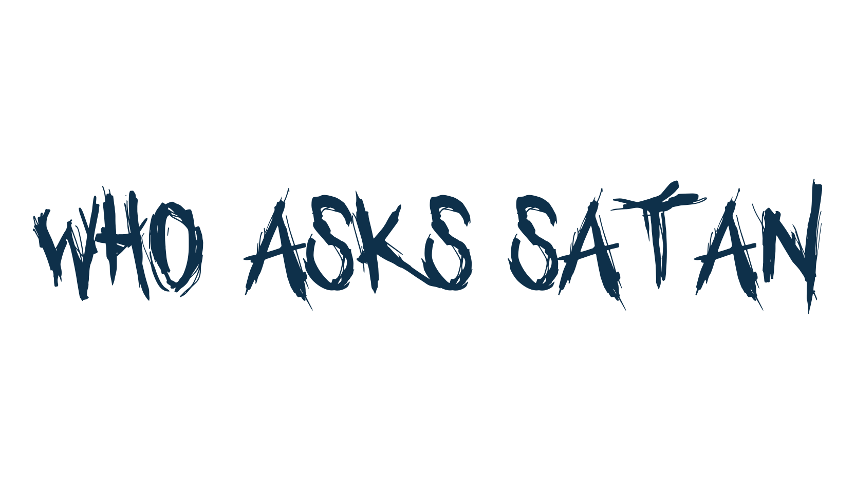 Who asks Satan, holiday halloween fancy decorative horror font preview