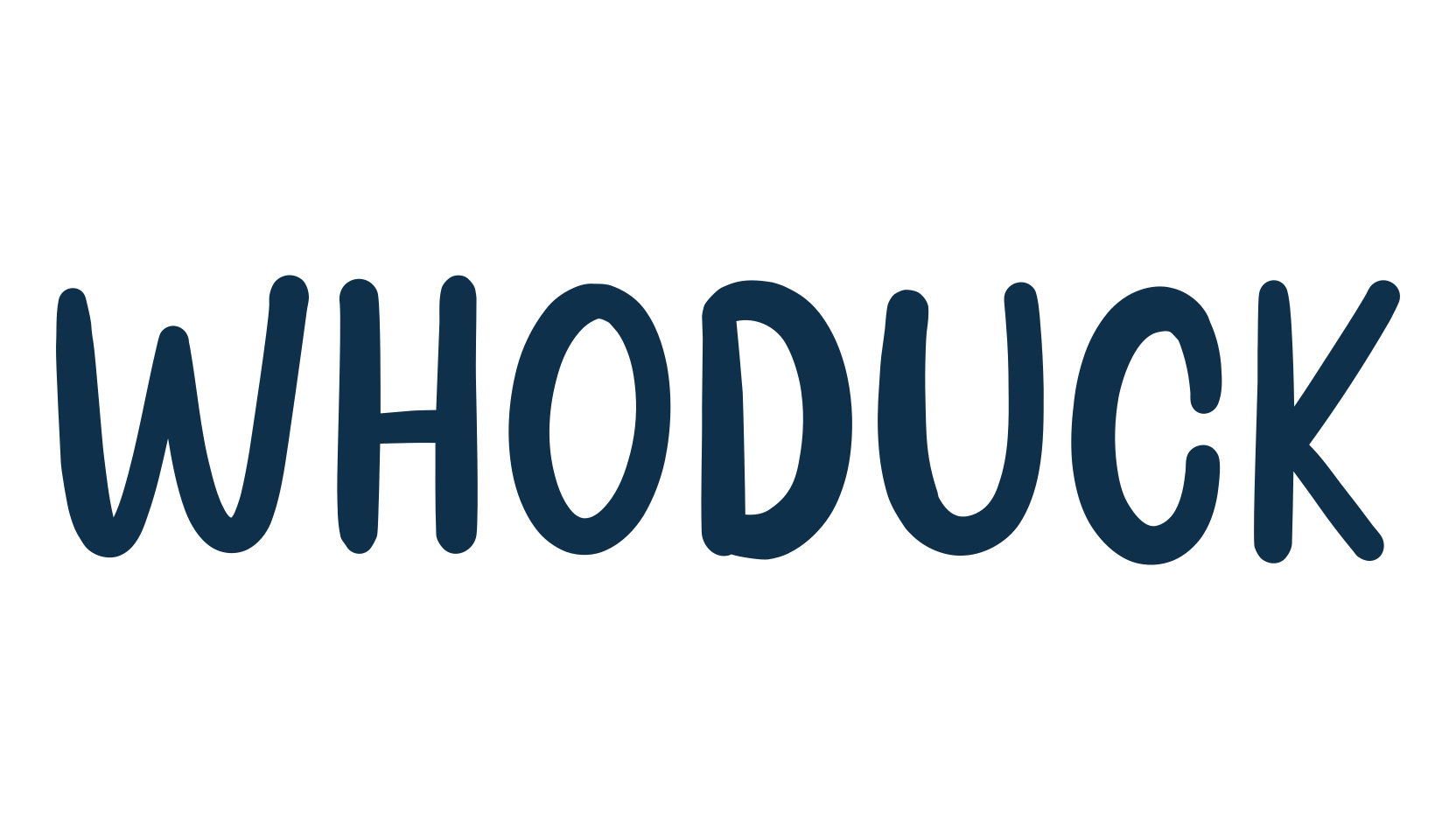 Whoduck, fancy cartoon decorative font preview