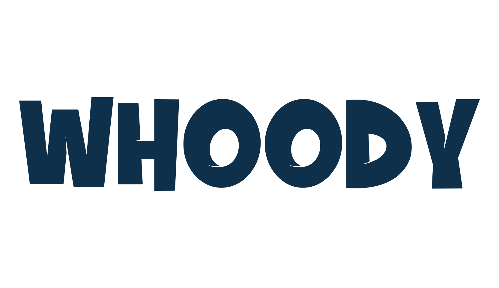 Whoody, cartoon font preview