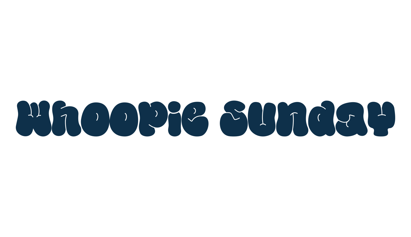 Whoopie Sunday, script graffiti fancy decorative calligraphy font preview