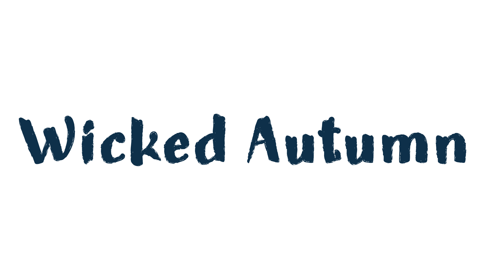 Wicked Autumn, fancy decorative font preview