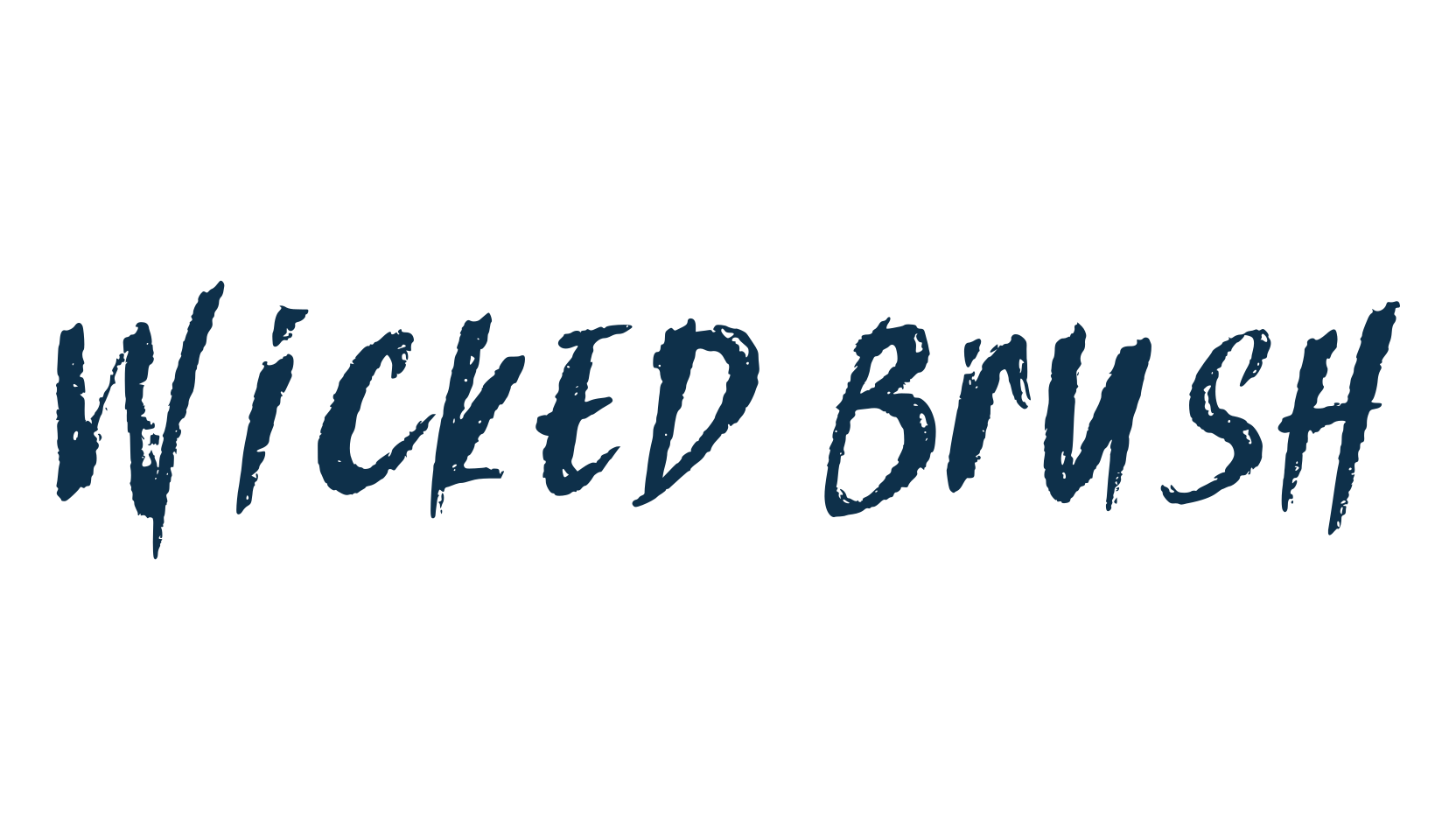 Wicked Brush, halloween font preview