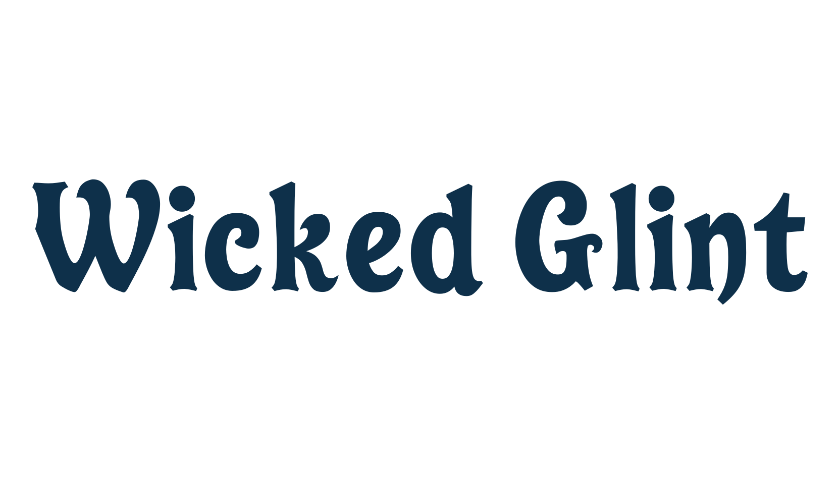 Wicked Glint, retro font preview