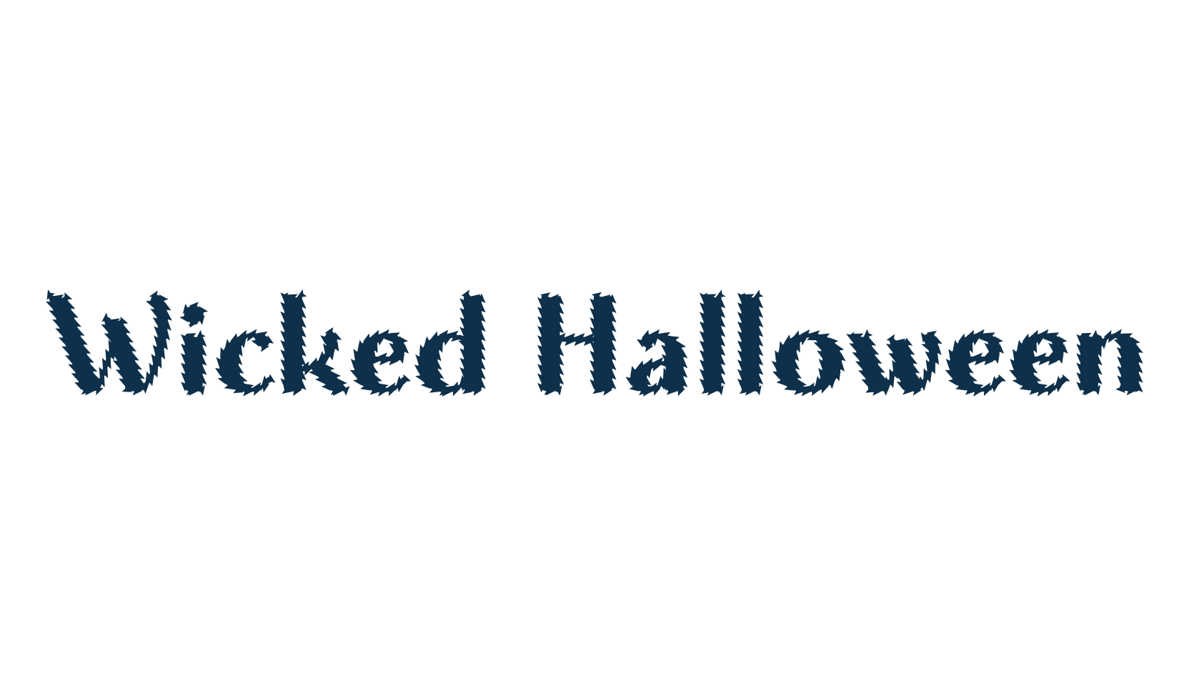 Wicked Halloween, display market font preview