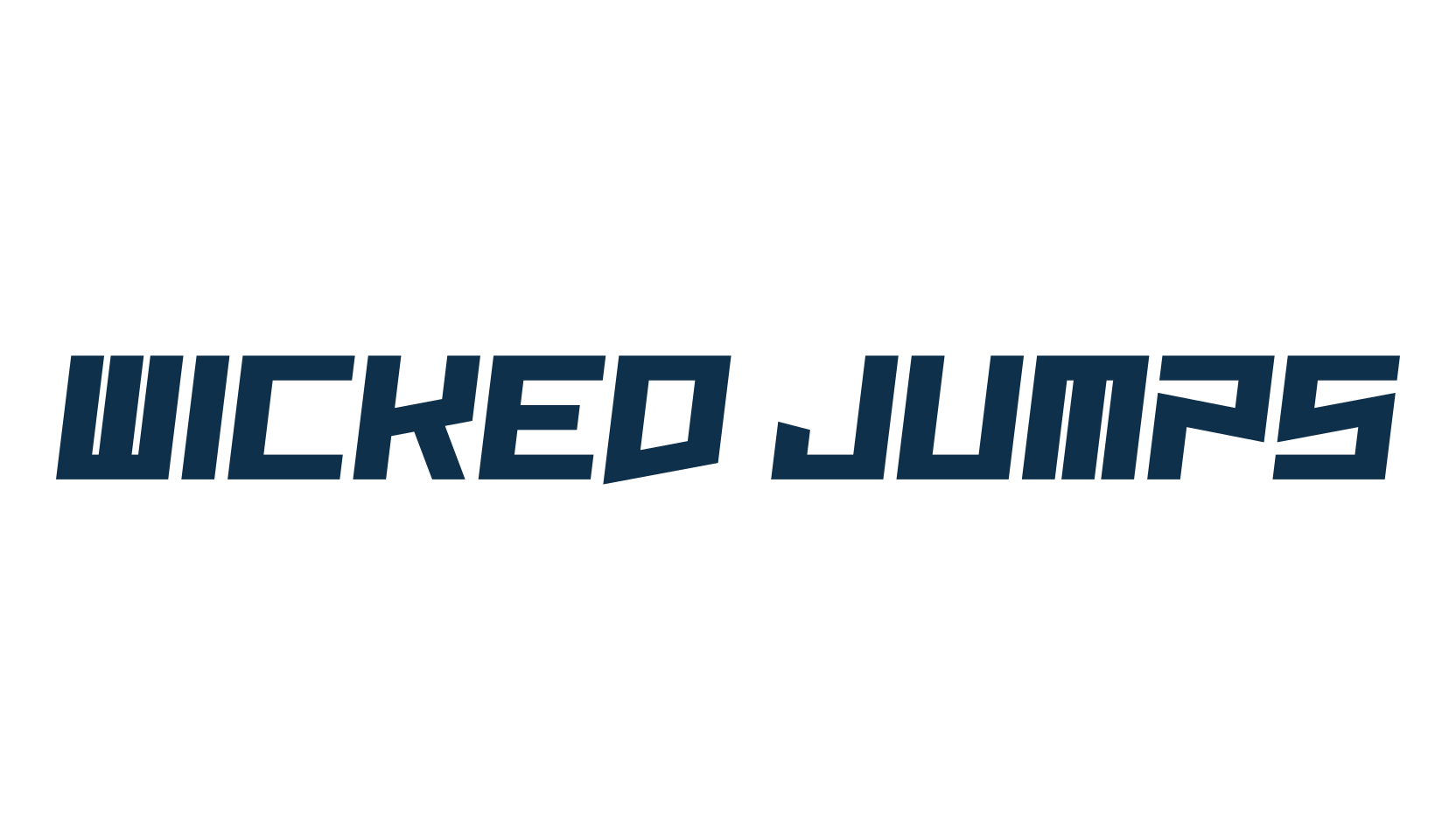 Wicked Jumps, fancy various techno sci-fi font preview