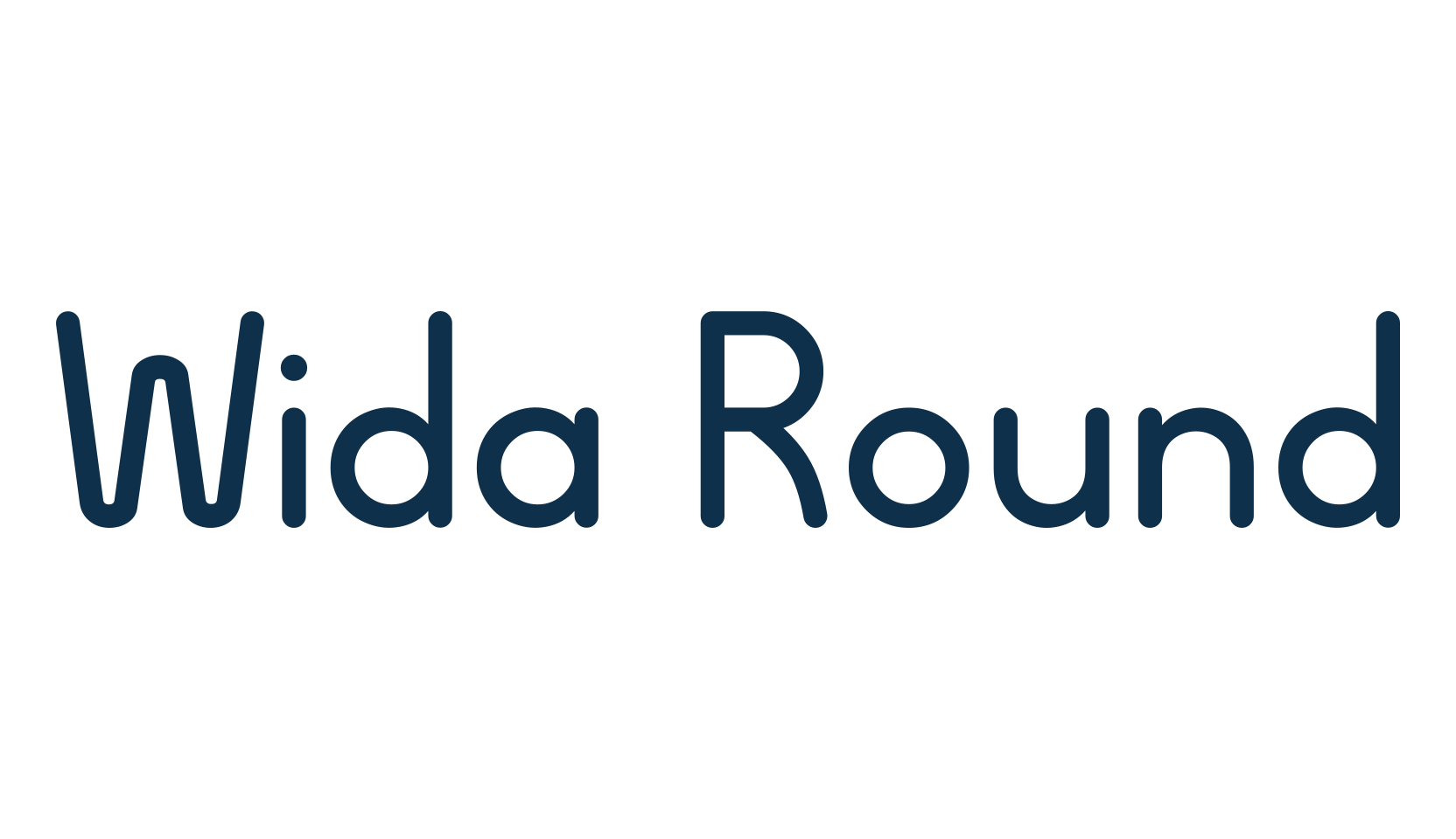 Wida Round, sans serif font preview