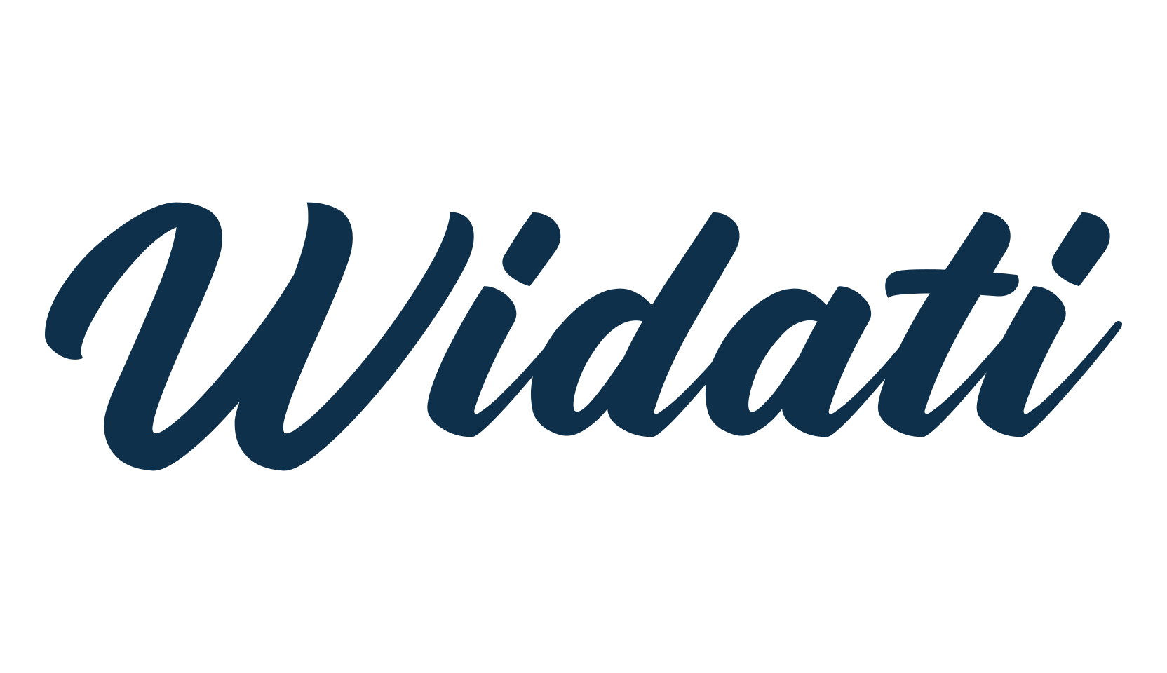 Widati, script brush fancy decorative calligraphy font preview