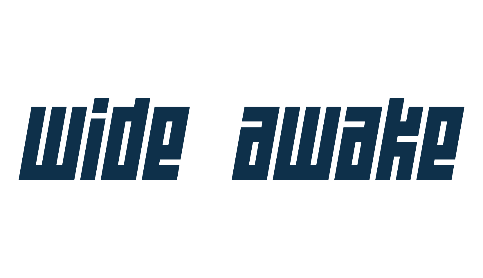Wide Awake, square font preview