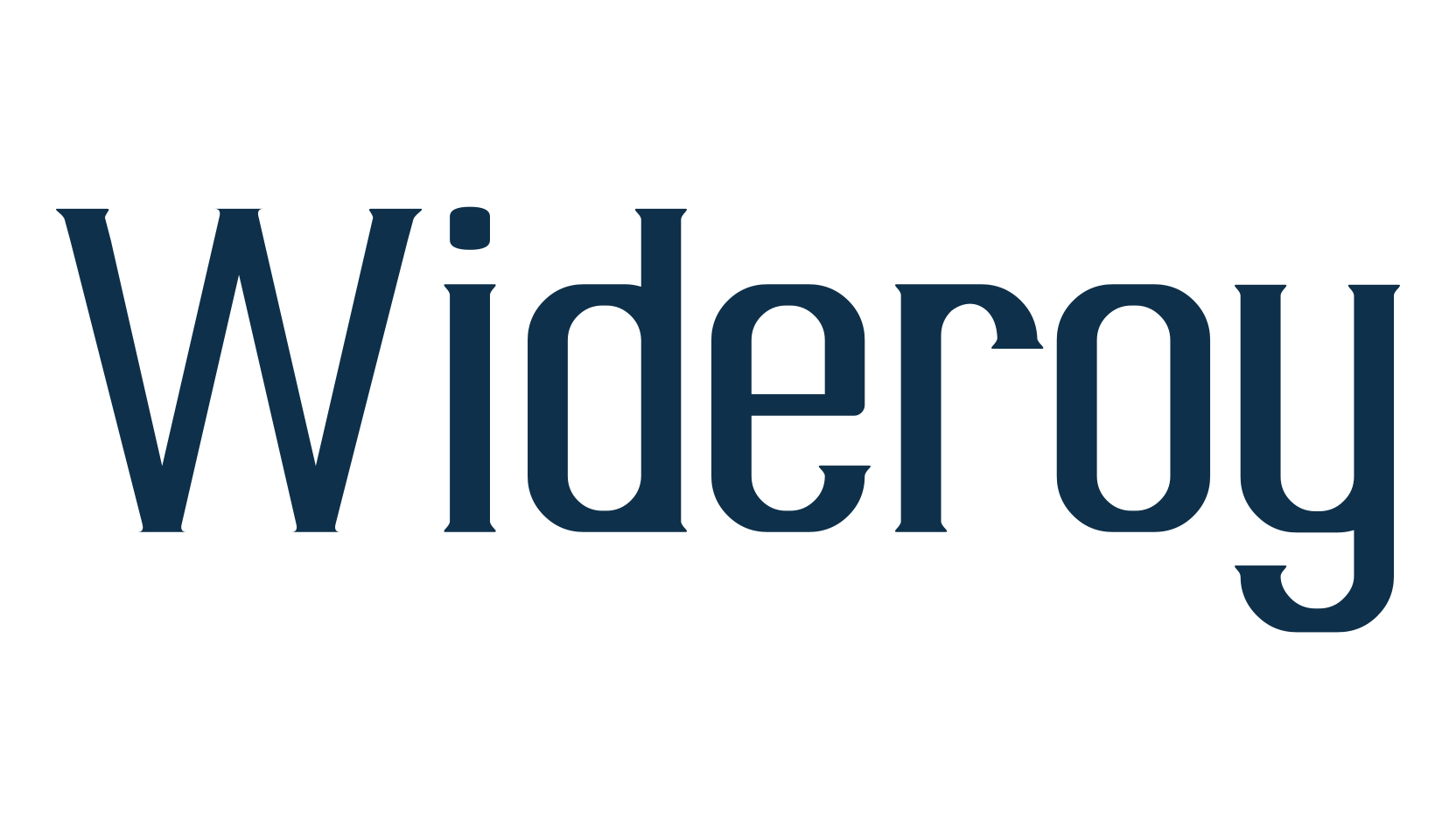 Wideroy, basic serif font preview