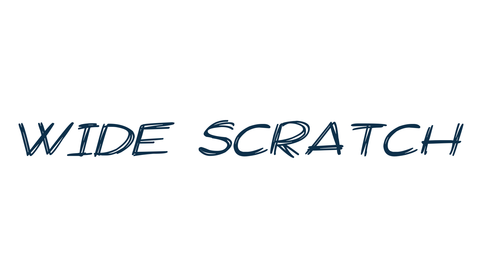 Wide Scratch, script trash fancy decorative calligraphy font preview