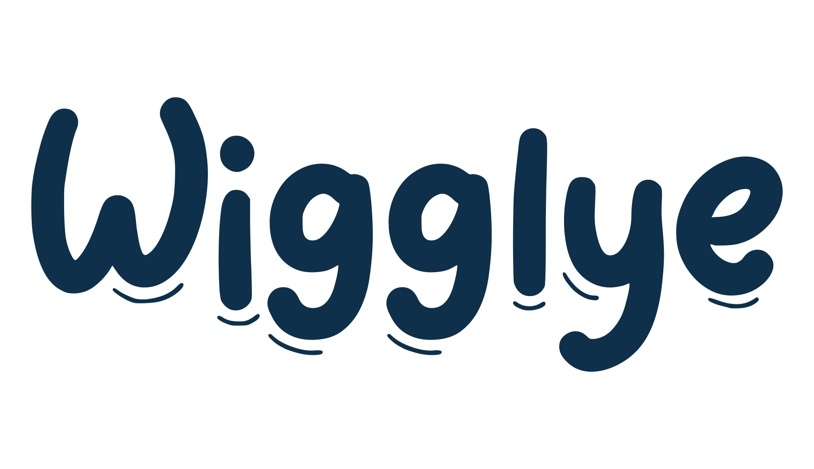 Wigglye, cartoon font preview