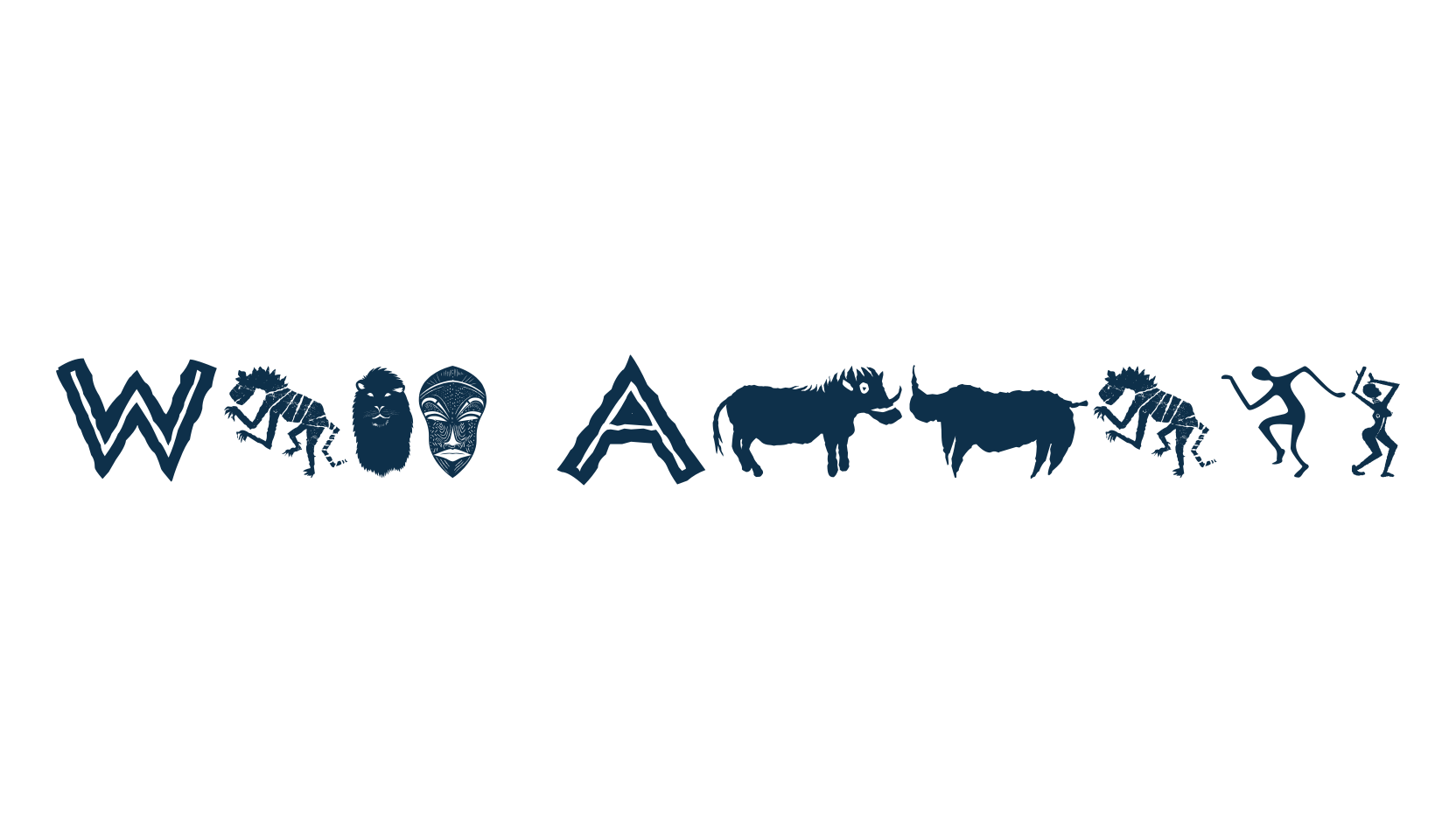 Wild Africa, various font preview