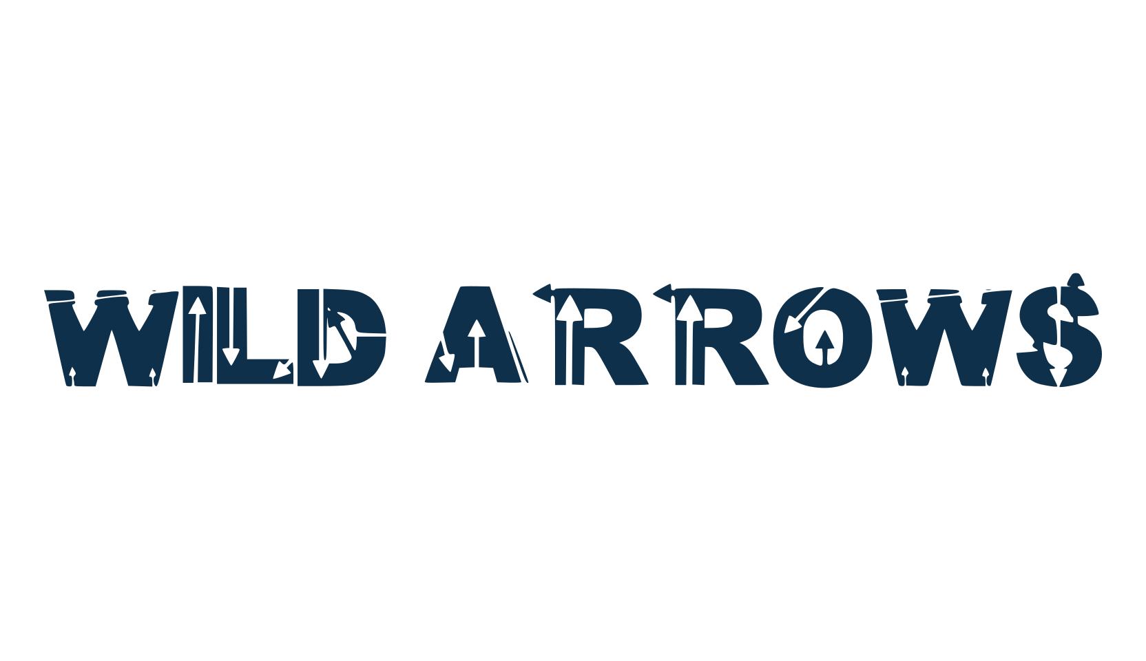 Wild Arrows, decorative font preview