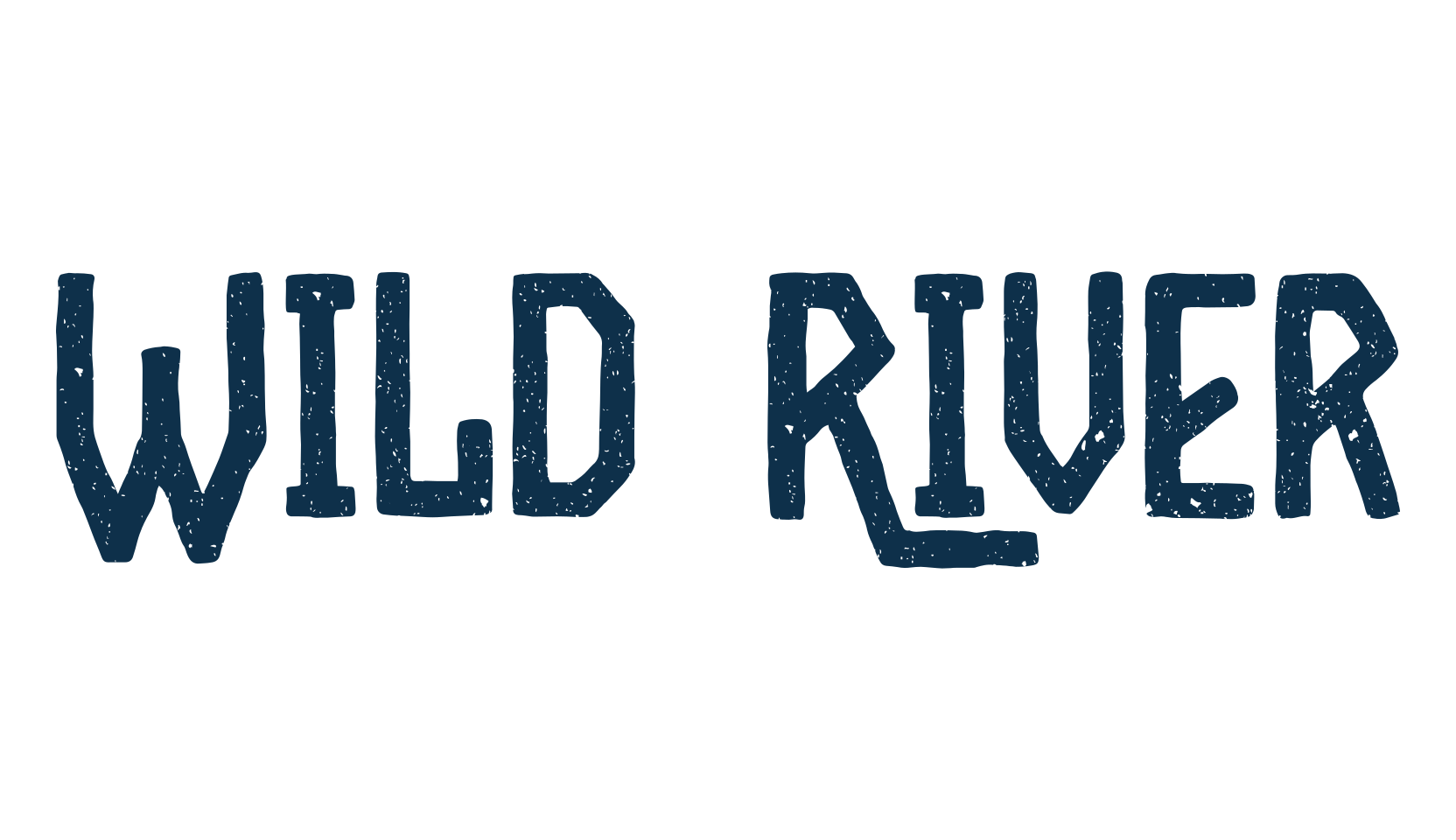 Wild River, eroded font preview