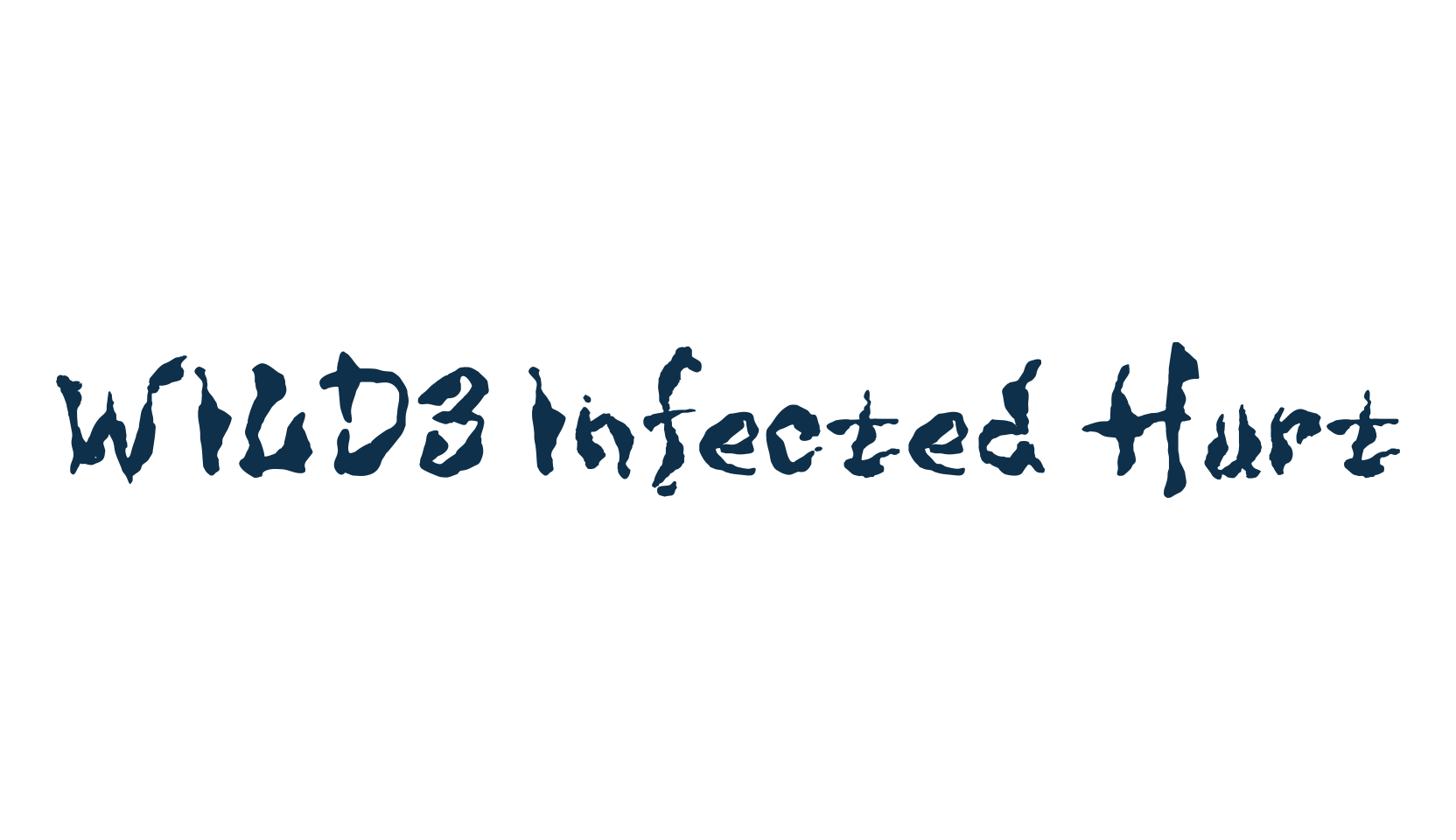 WILD3 Infected Hurt, script trash fancy decorative calligraphy font preview