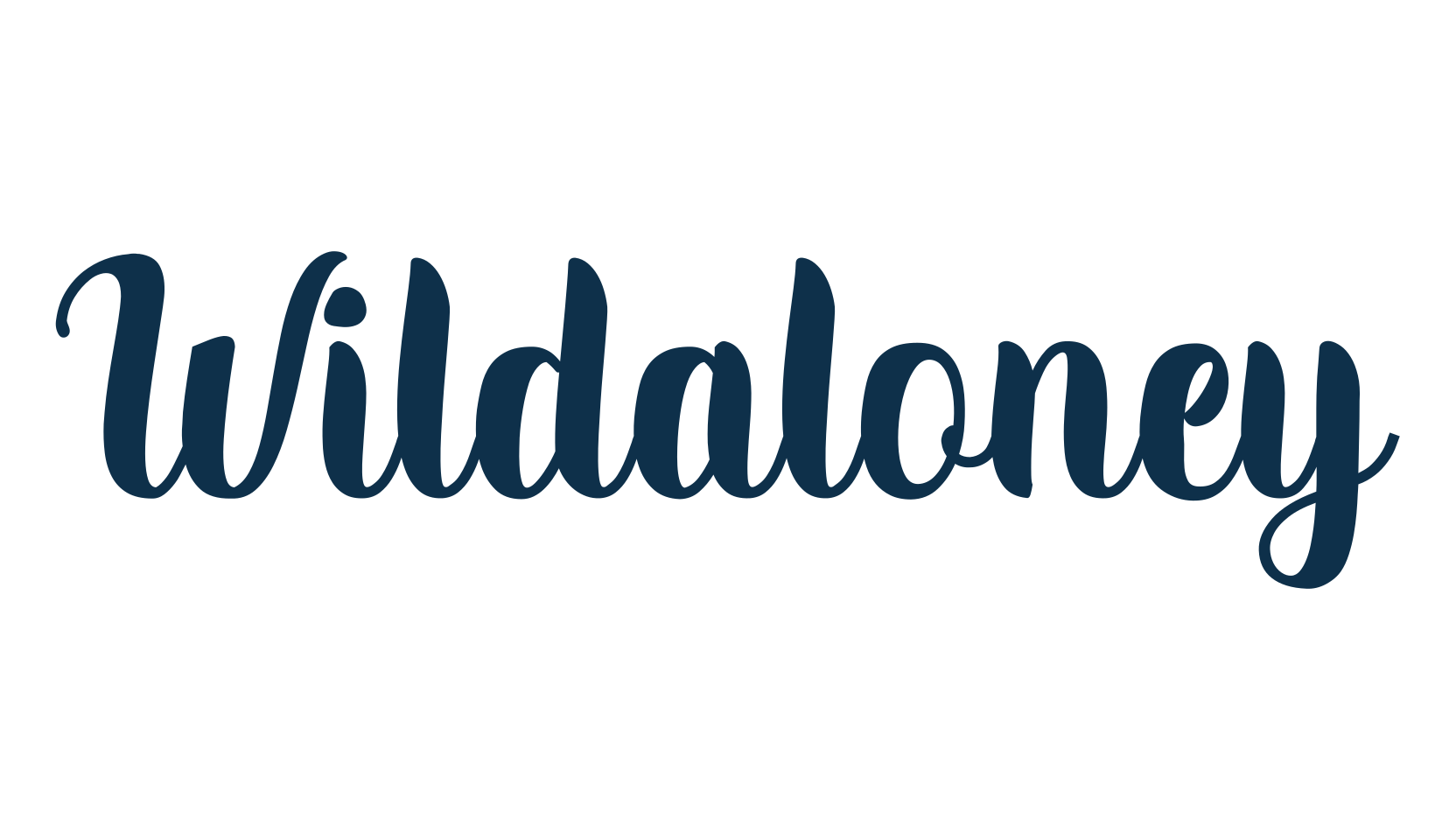 Wildaloney, fancy various decorative script calligraphy font preview