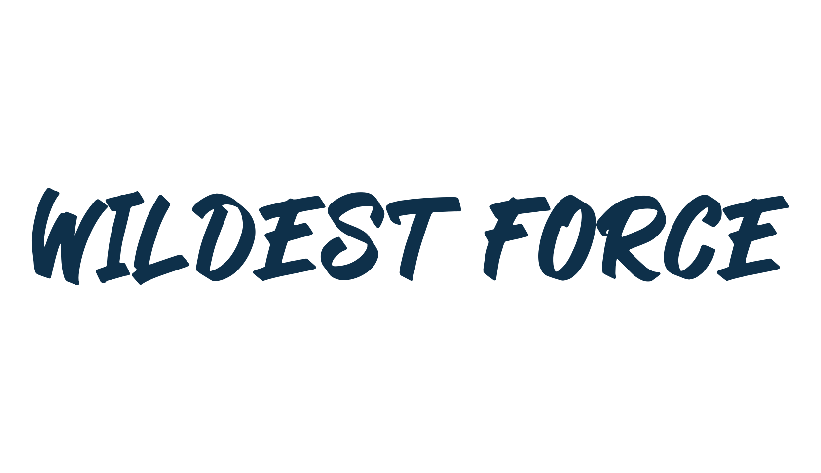 Wildest Force, script brush fancy decorative calligraphy font preview