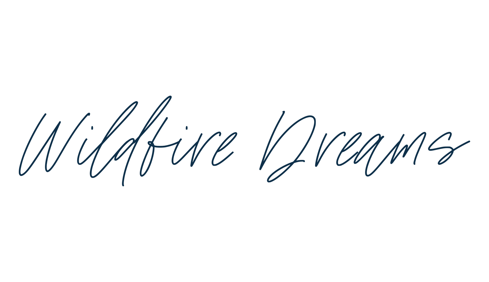 Wildfire Dreams, script handwritten fancy decorative calligraphy font preview