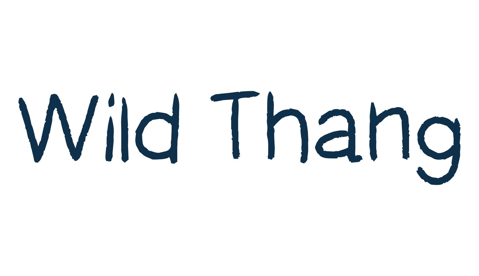 Wild Thang, handwriting font preview