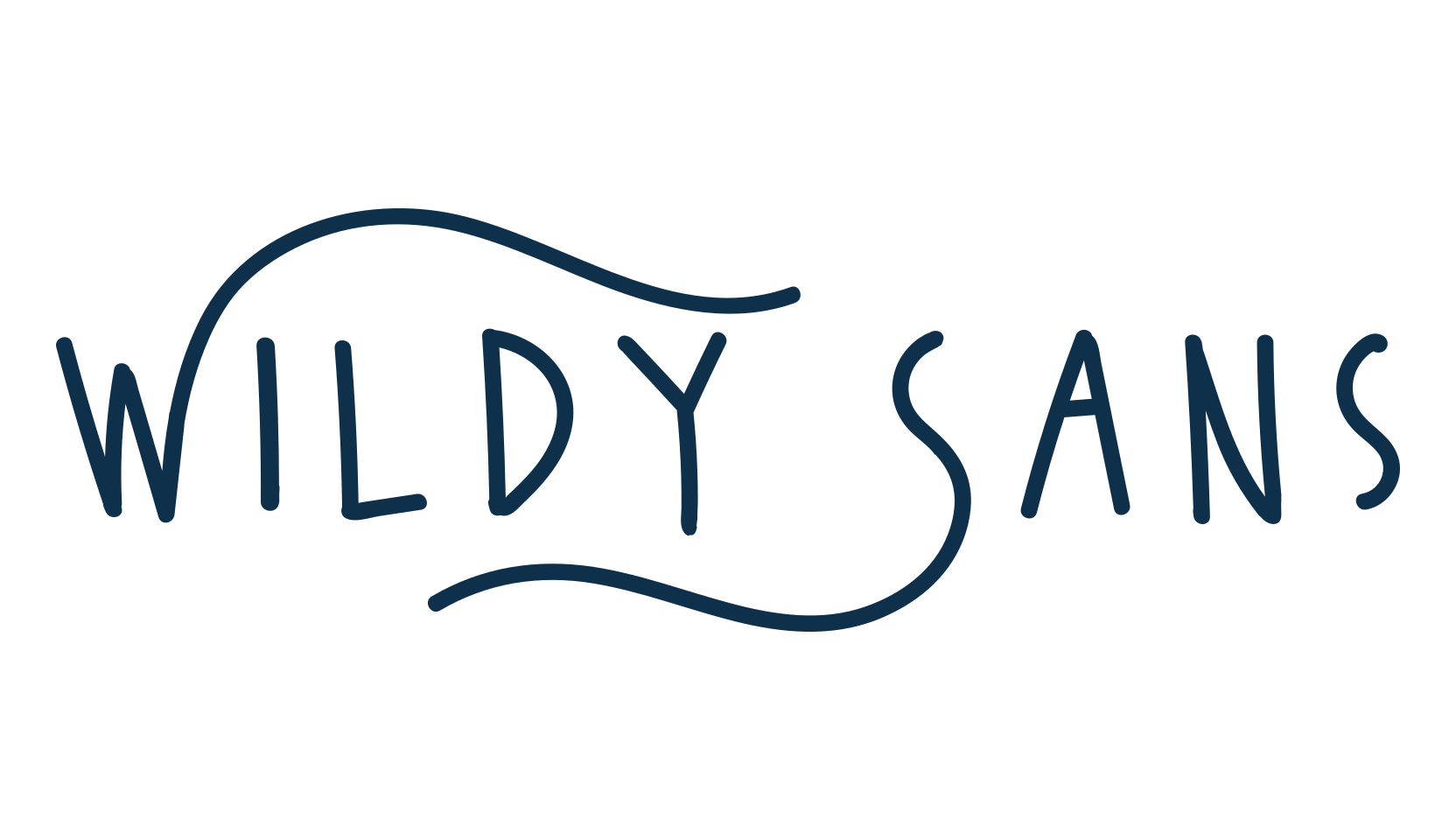 Wildy Sans, script handwritten fancy decorative calligraphy font preview