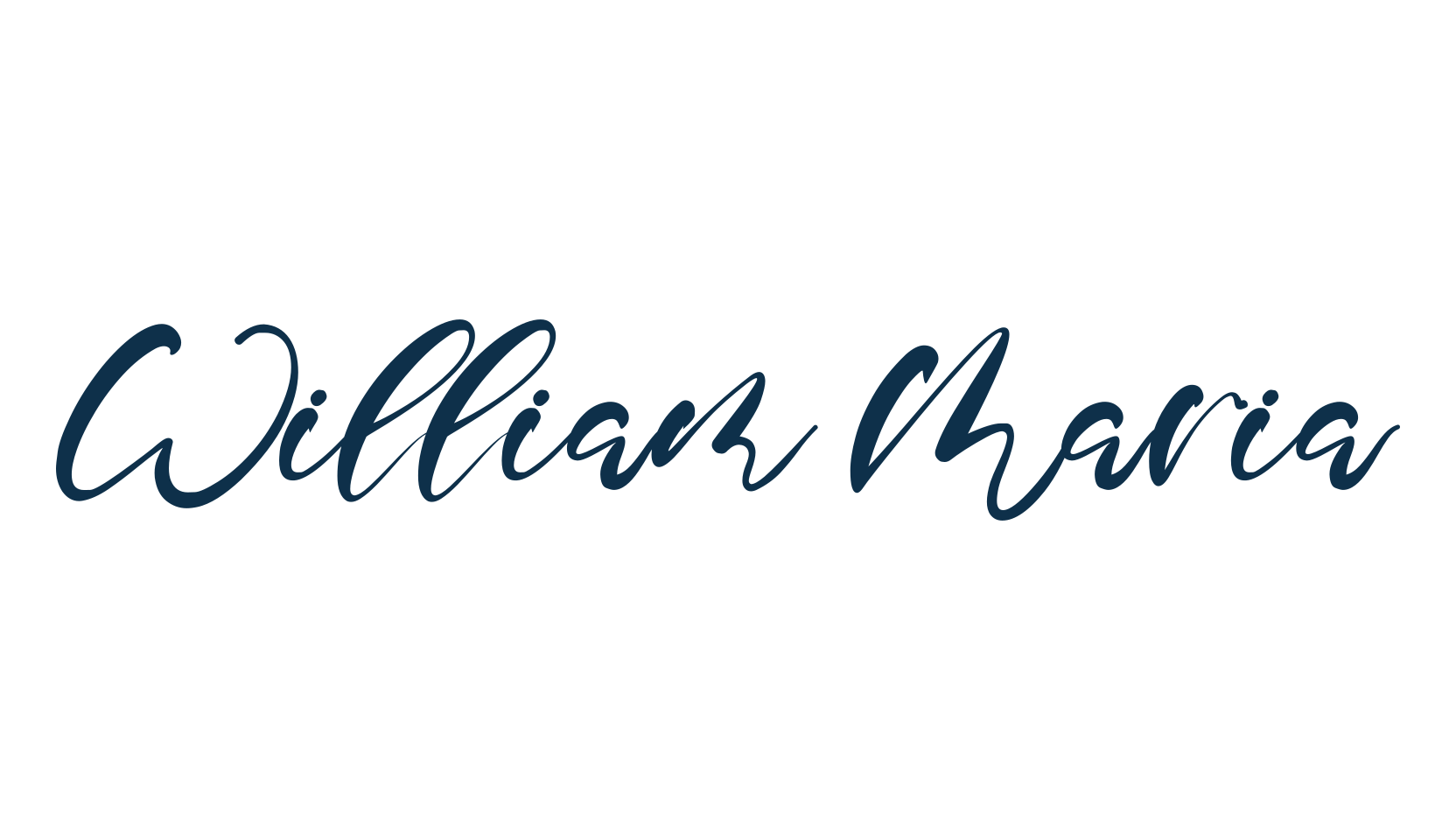 William Maria, script calligraphy fancy decorative font preview