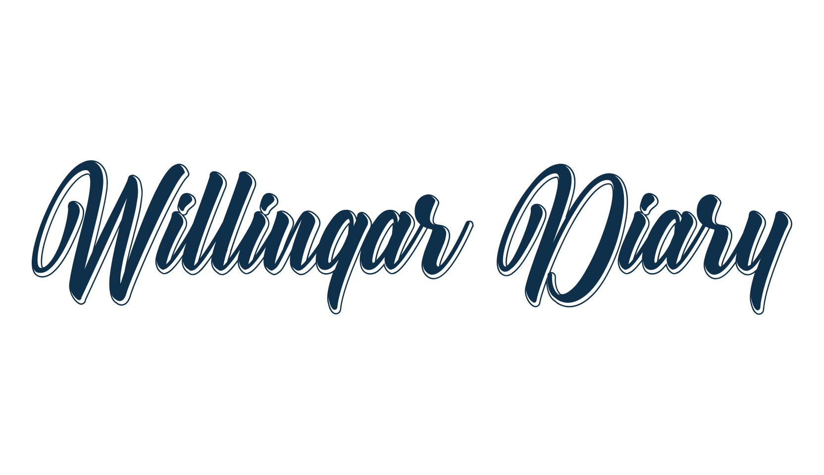 Willingar Diary, fancy various decorative script calligraphy font preview