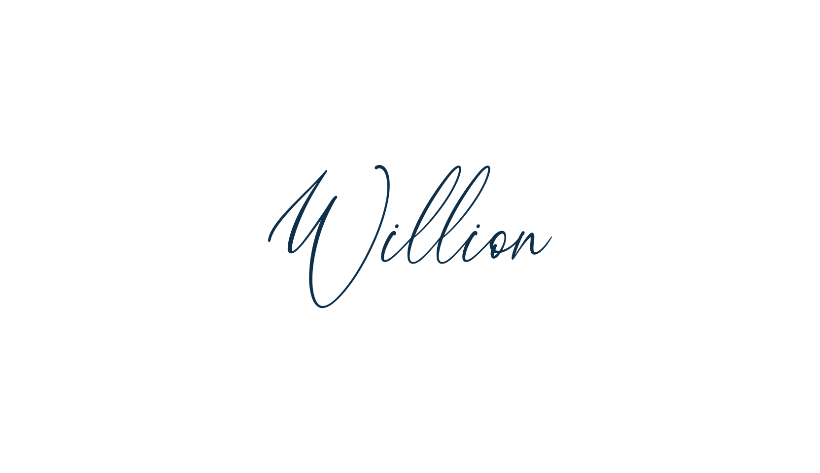 Willion, calligraphy font preview