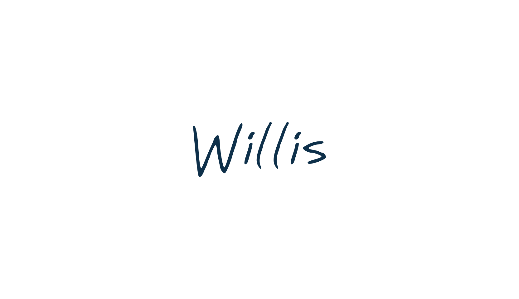 Willis, handwriting font preview