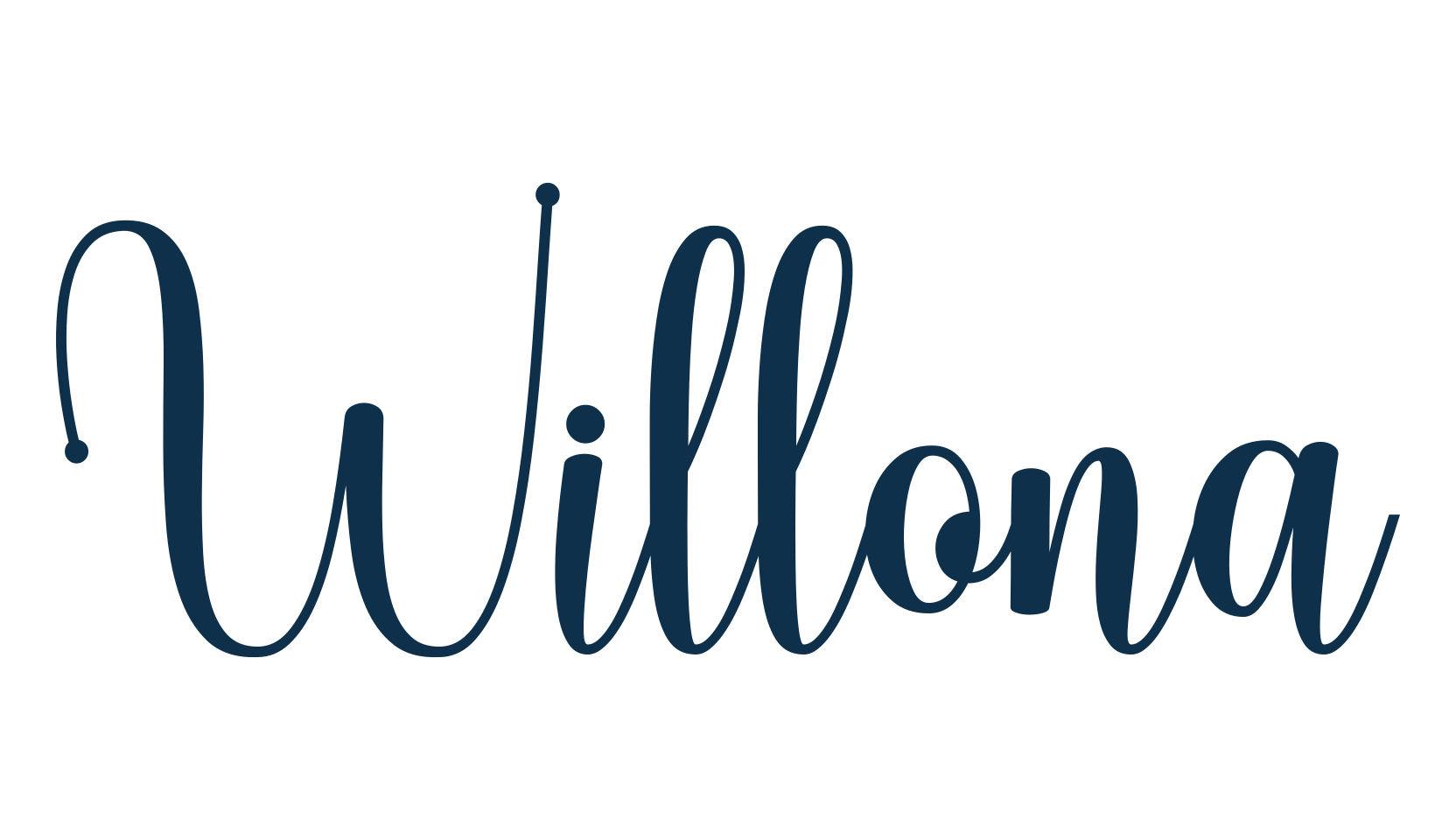 Willona (willona-2), script calligraphy fancy decorative font preview
