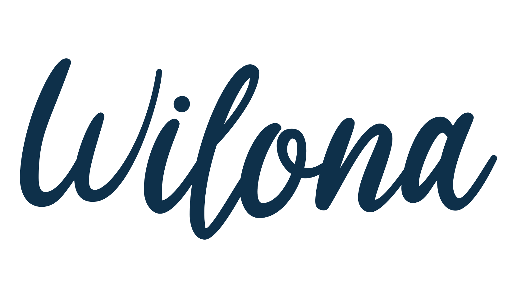 Wilona, handwriting font preview
