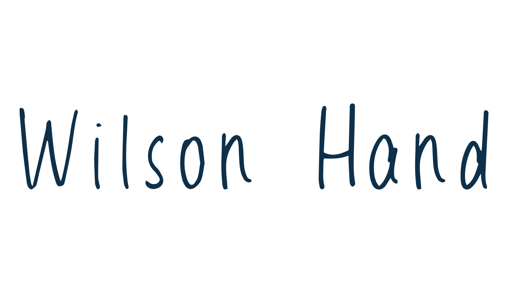 Wilson Hand, handwriting font preview