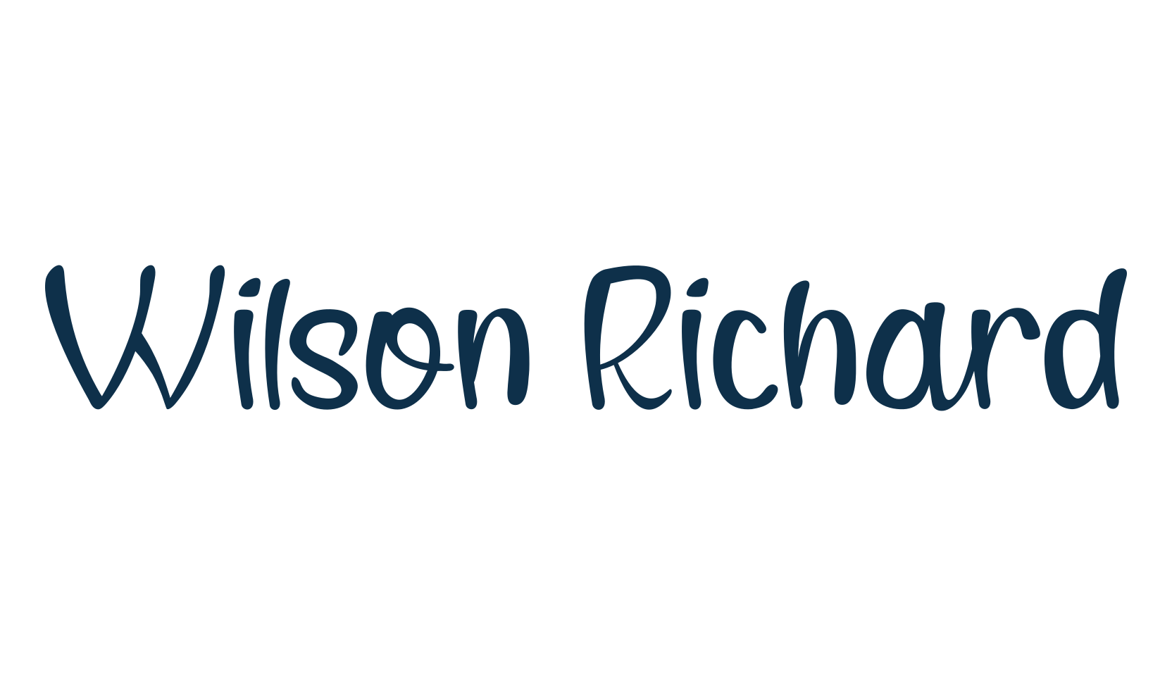 Wilson Richard, various font preview