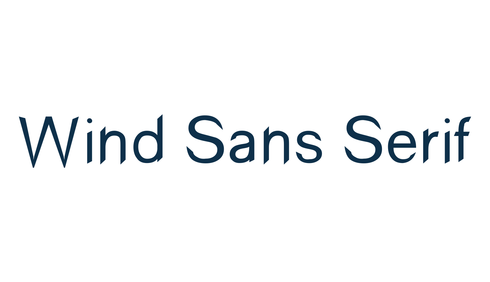 Wind Sans Serif, basic sans serif font preview