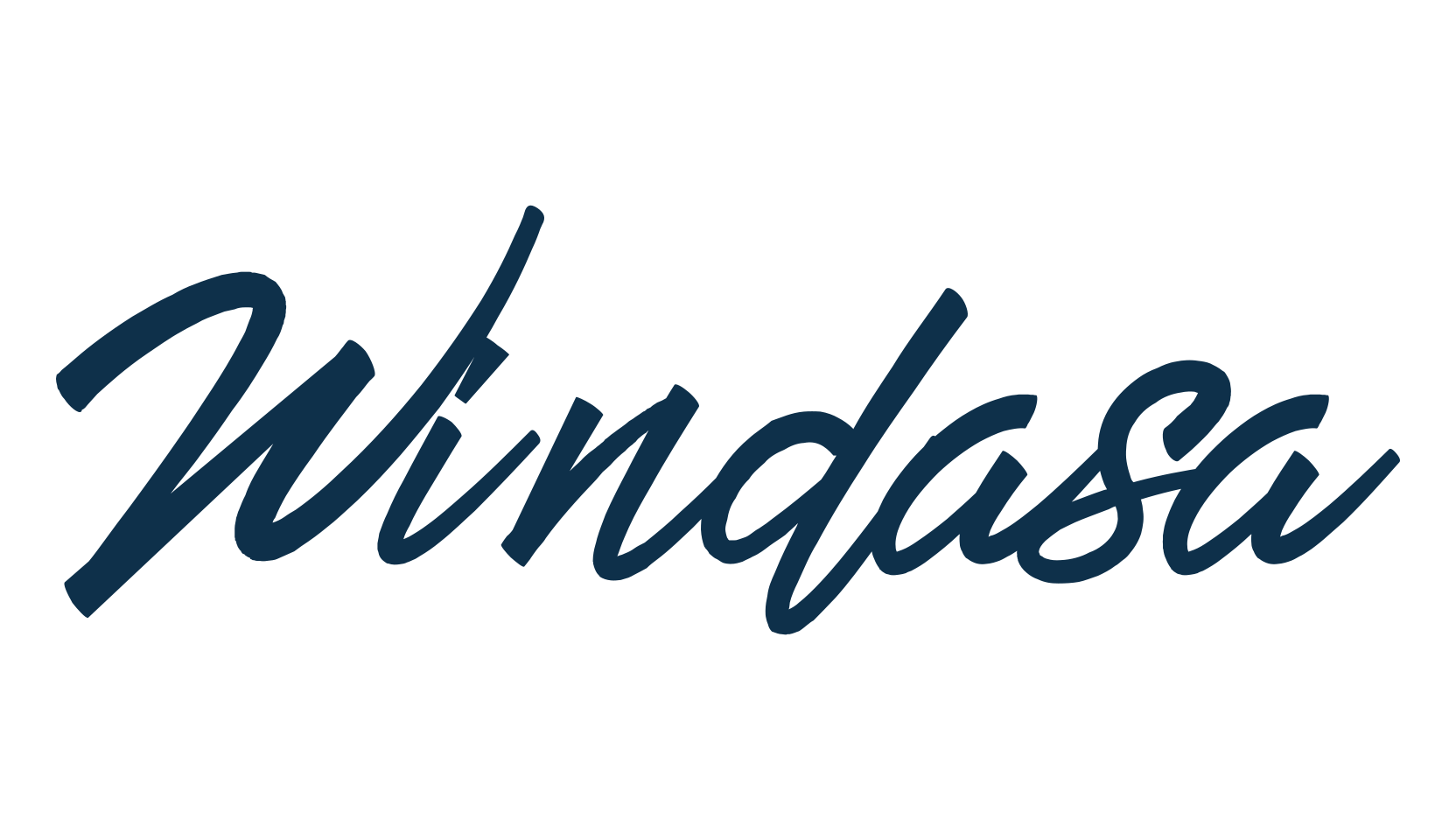 Windasa, script calligraphy fancy decorative font preview
