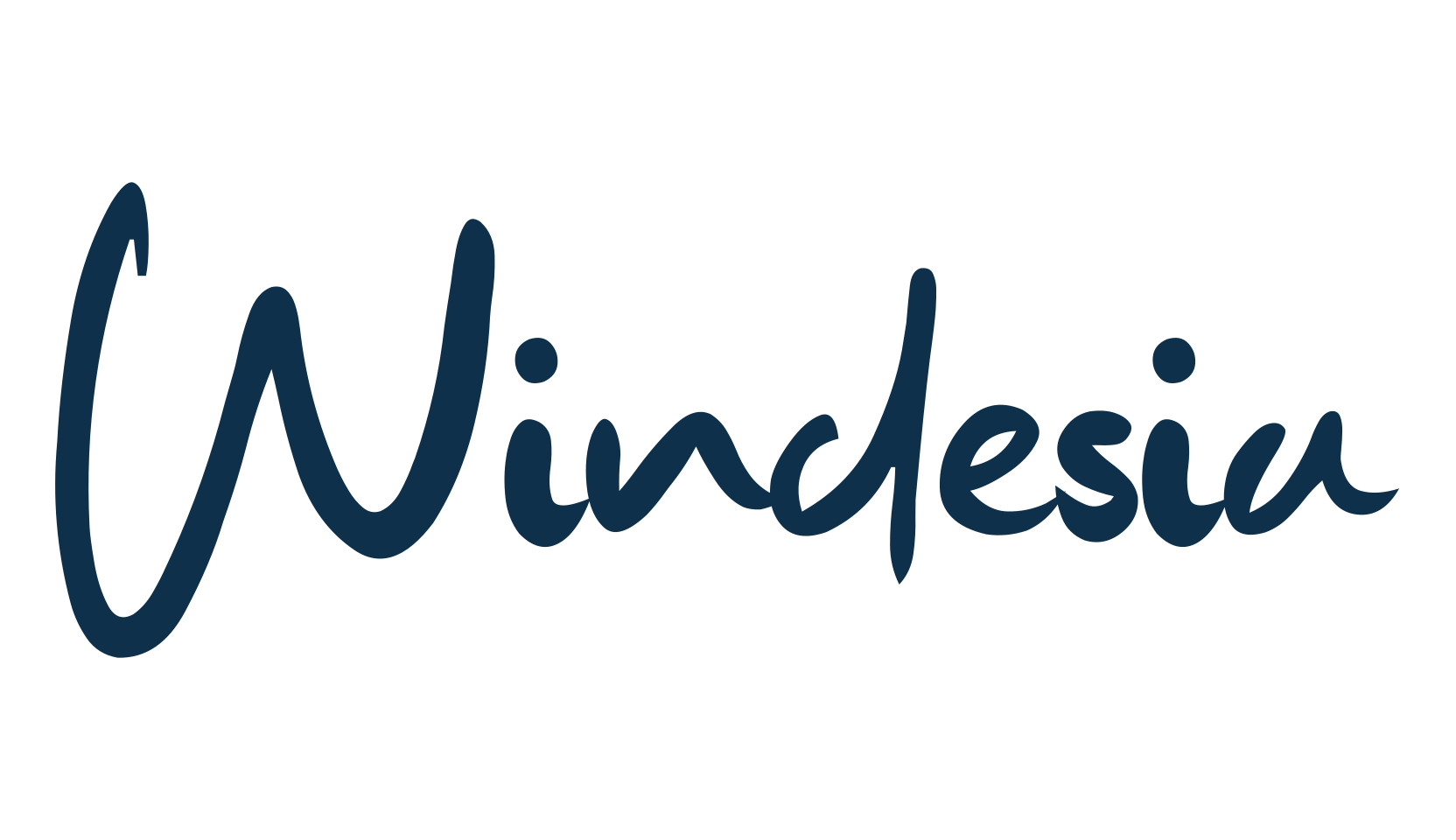 Windesia, script handwritten fancy decorative calligraphy font preview