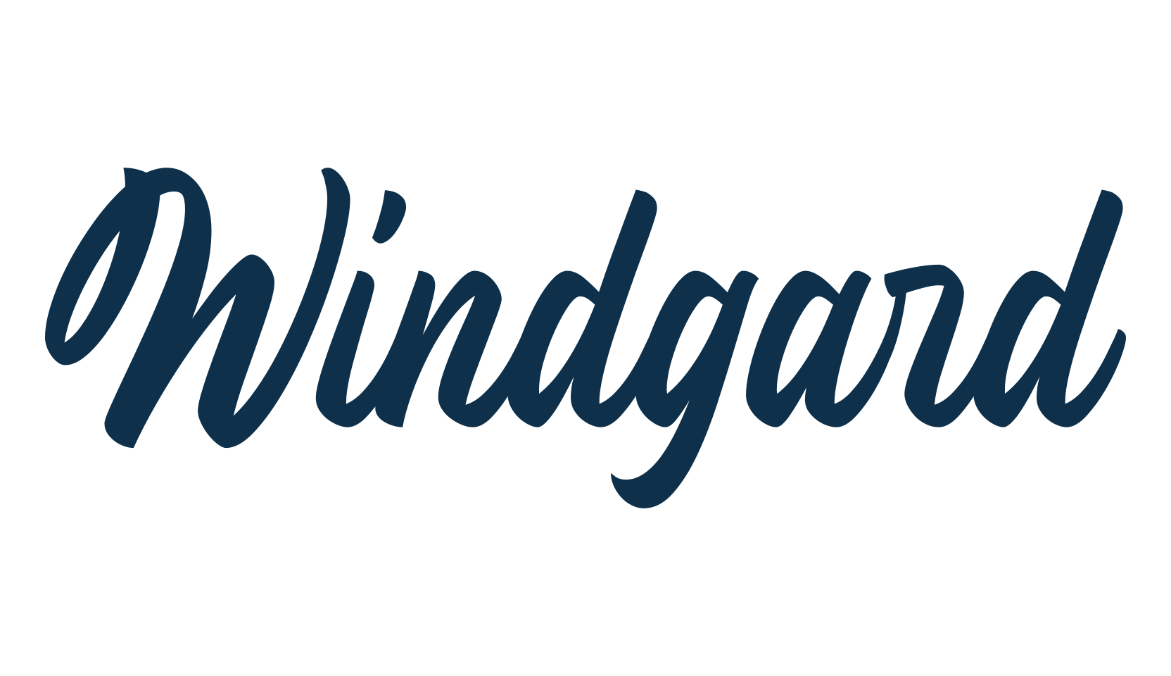 Windgard, script brush fancy decorative calligraphy font preview
