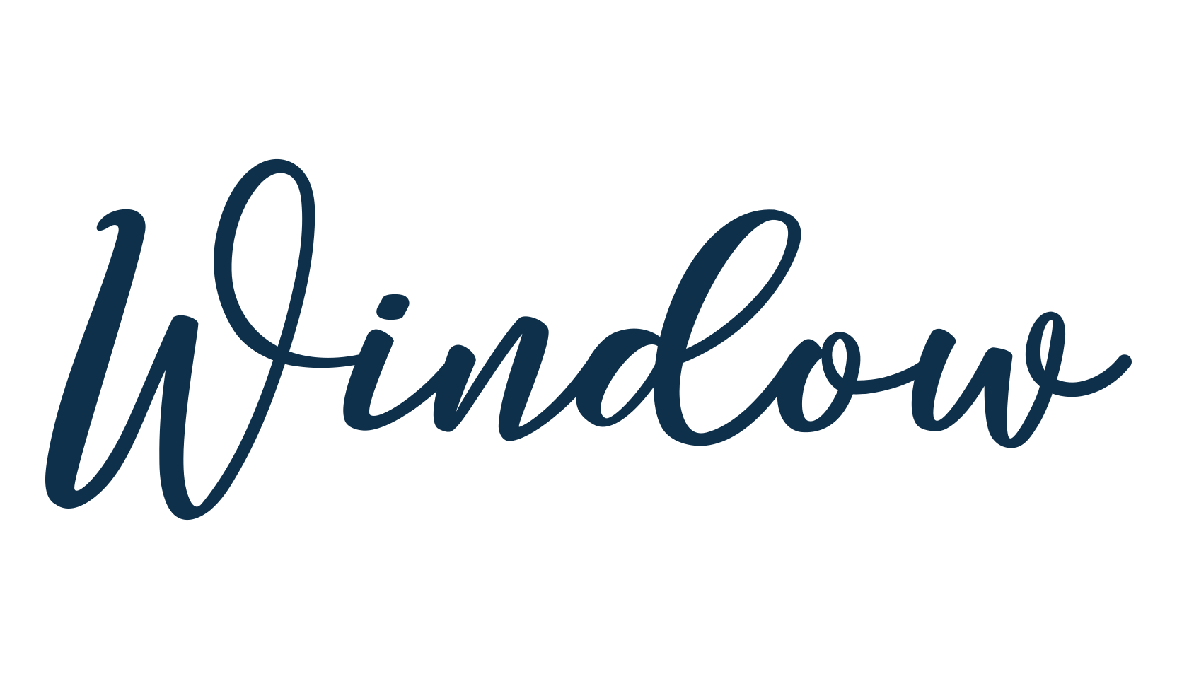 Window, calligraphy font preview