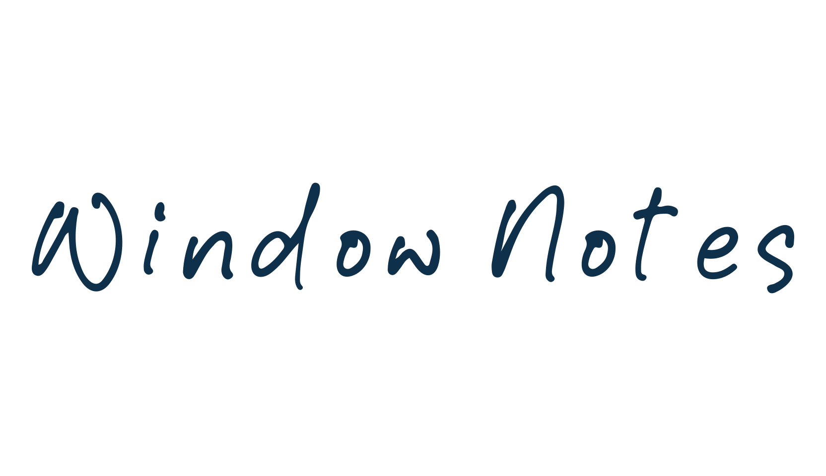 Window Notes, handwriting font preview