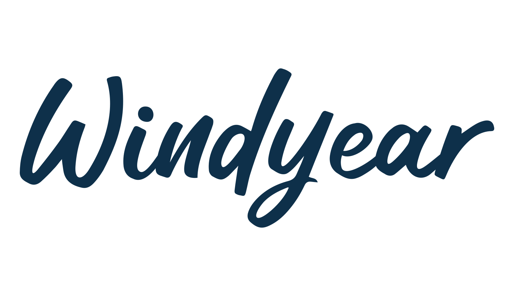 Windyear, script handwritten fancy decorative calligraphy font preview