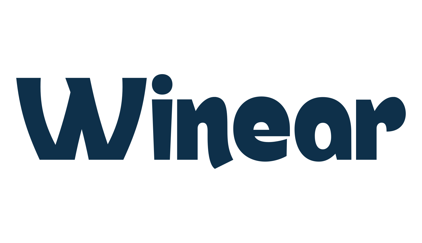 Winear, cartoon font preview